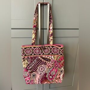 Vera Bradley Toggle Tote in Paisley quilt